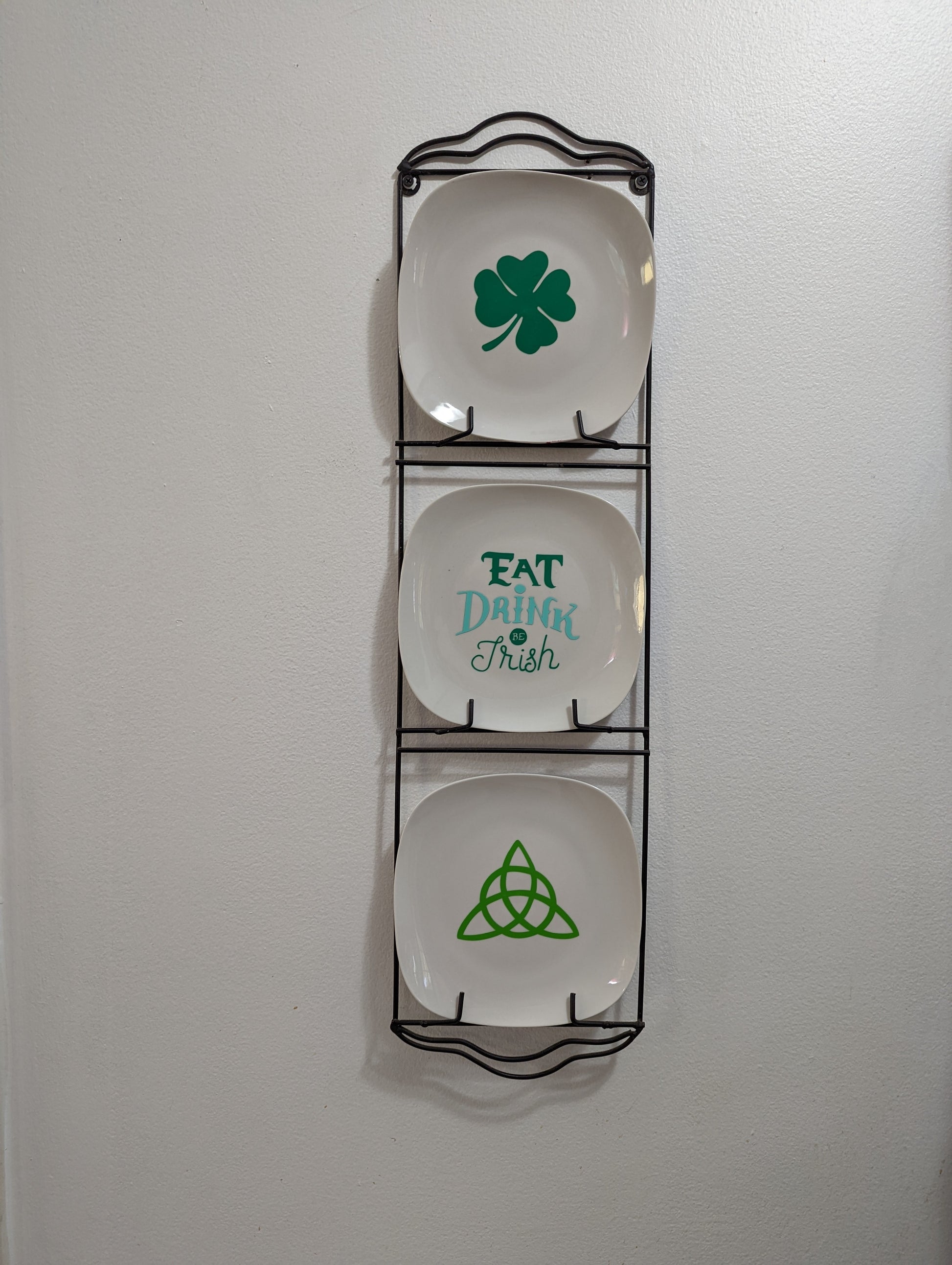 St Patrick's Day Decorative Plates set of 3