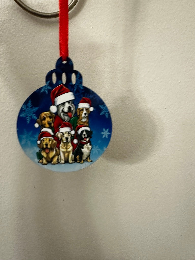 Christmas Dogs ornament