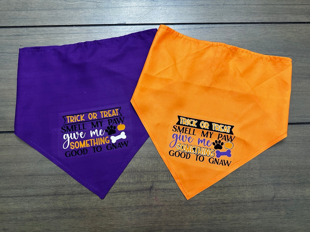 Dog bandanna trick or treat