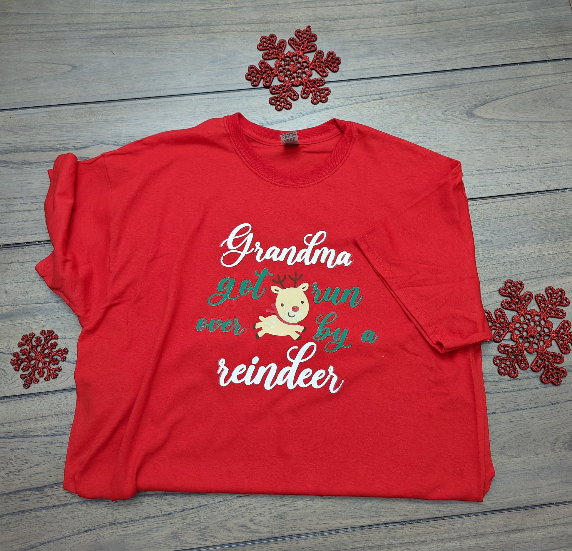 Grandma got run over by a reindeer shirt