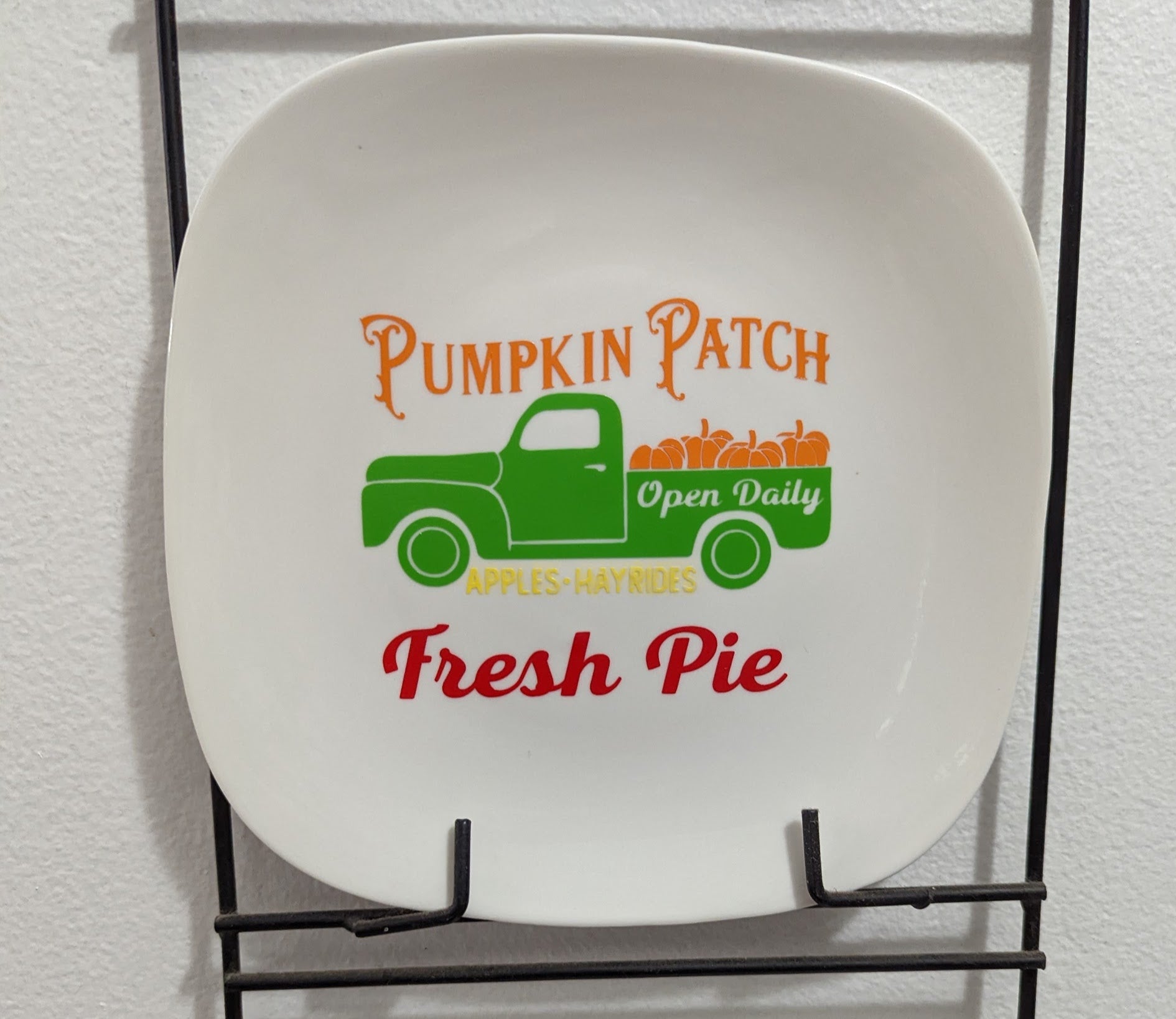 Fall decorative plate