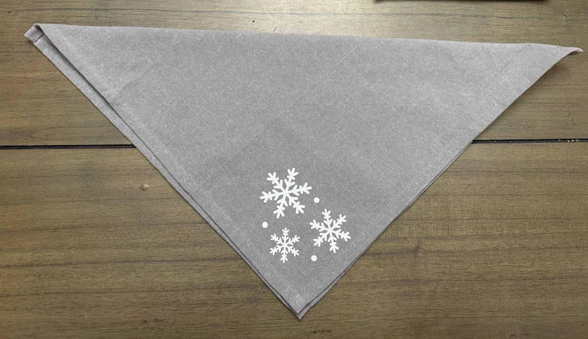 Cloth Napkins - Snowflakes