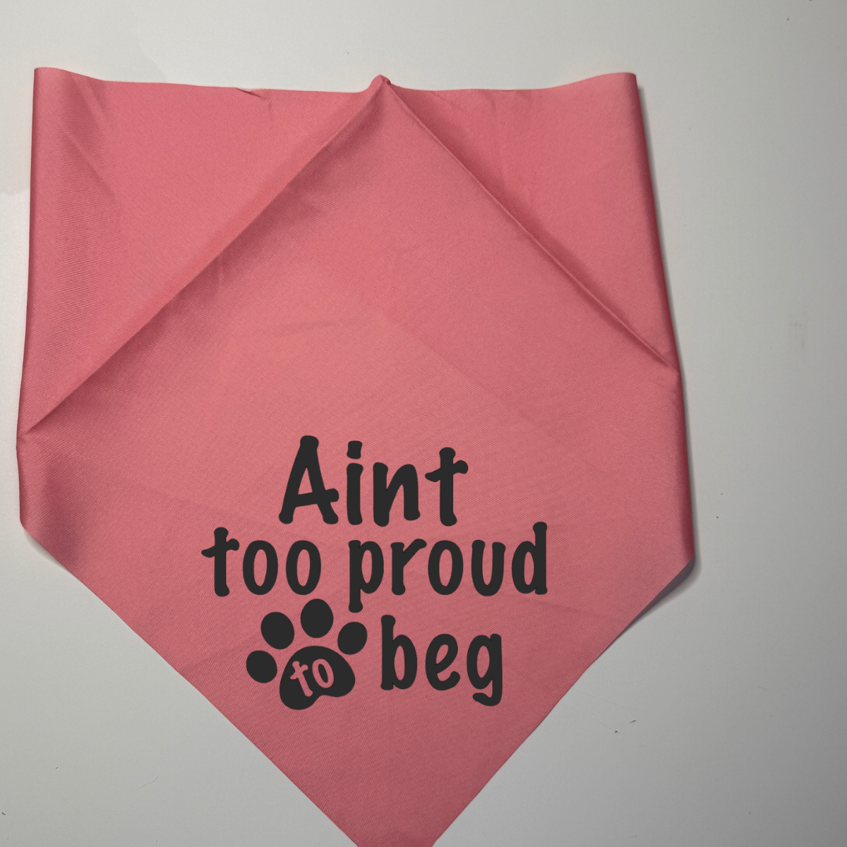 Dog bandanna Ain’t to proud to beg