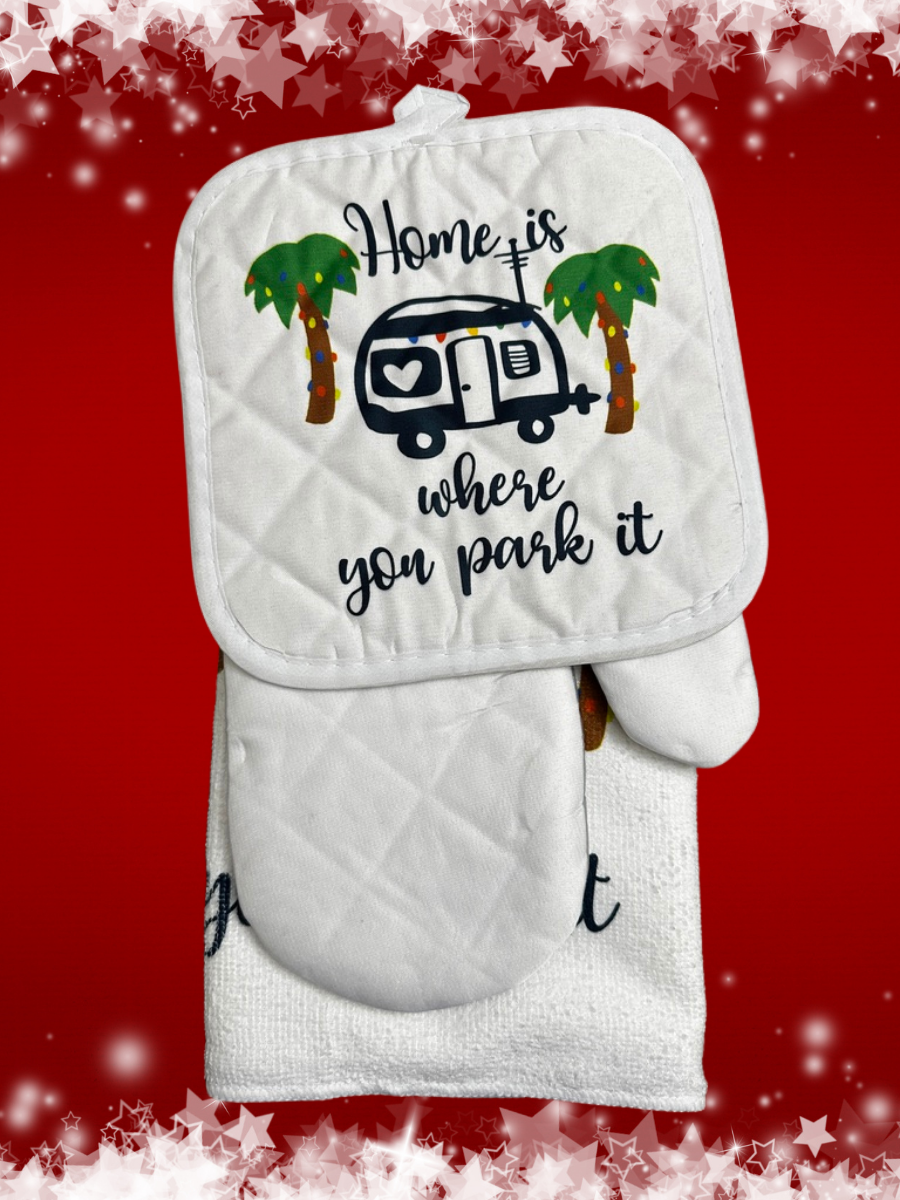 Kitchen SetHome is where you park it kitchen set