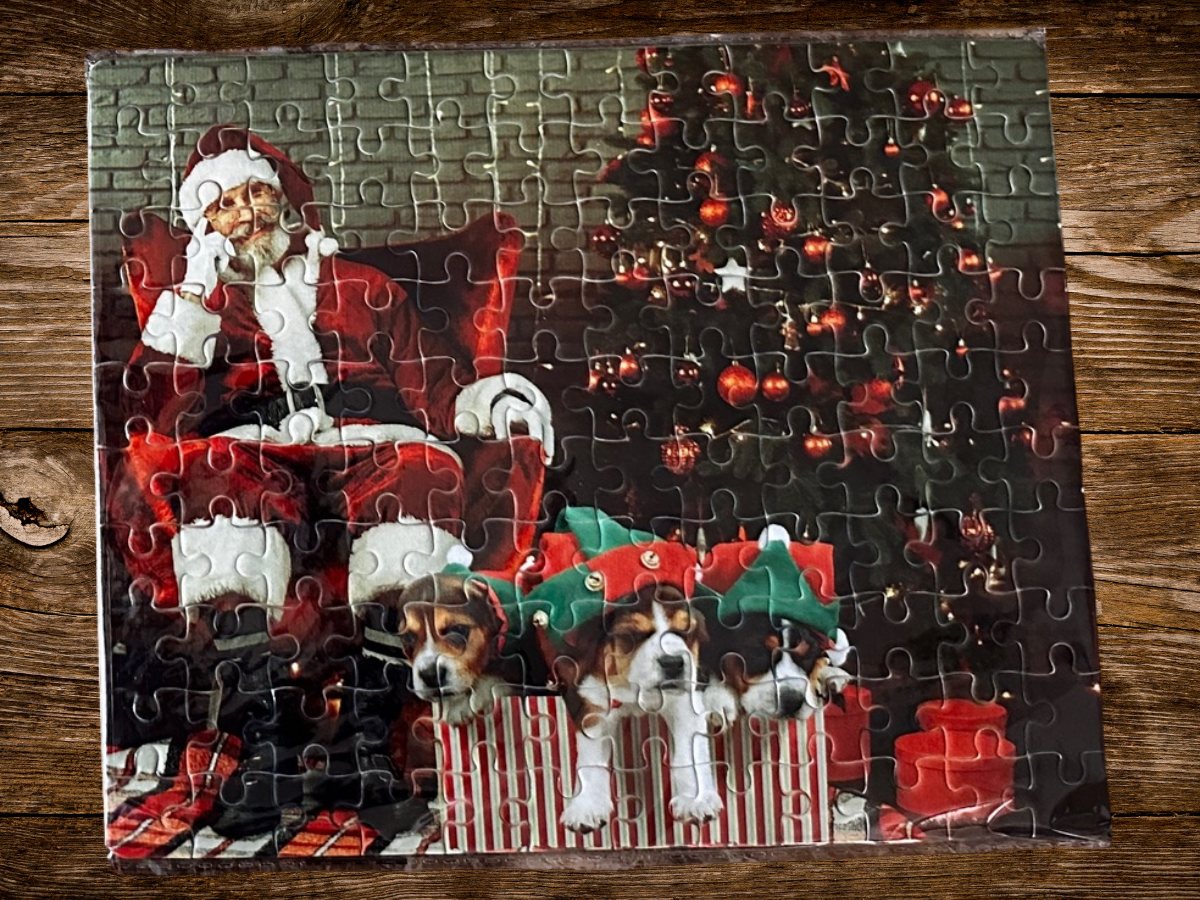 Santa and Puppies Puzzle