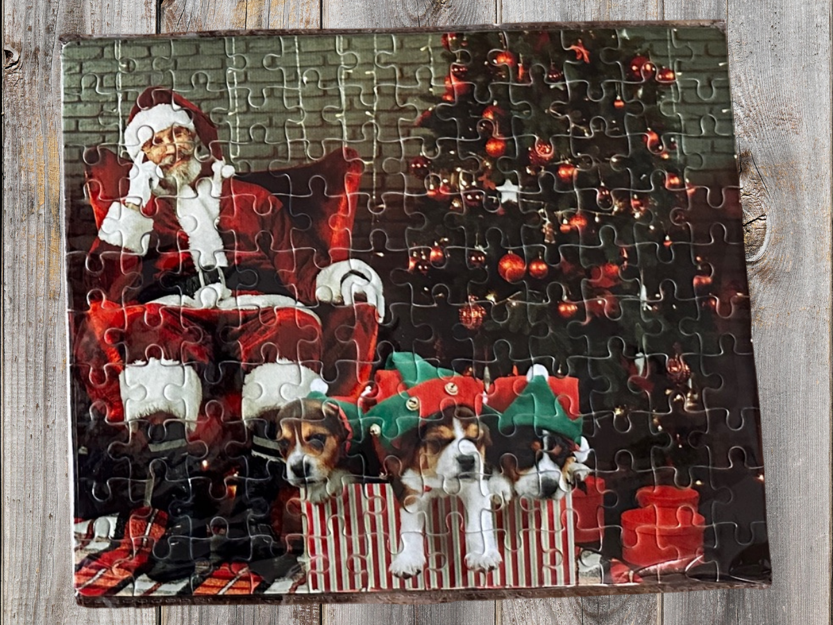 Santa and Puppies Puzzle