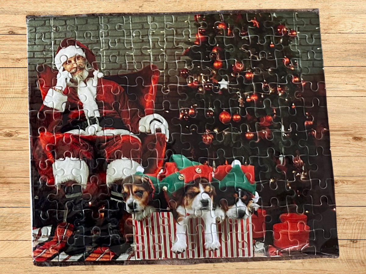 Santa and Puppies Puzzle