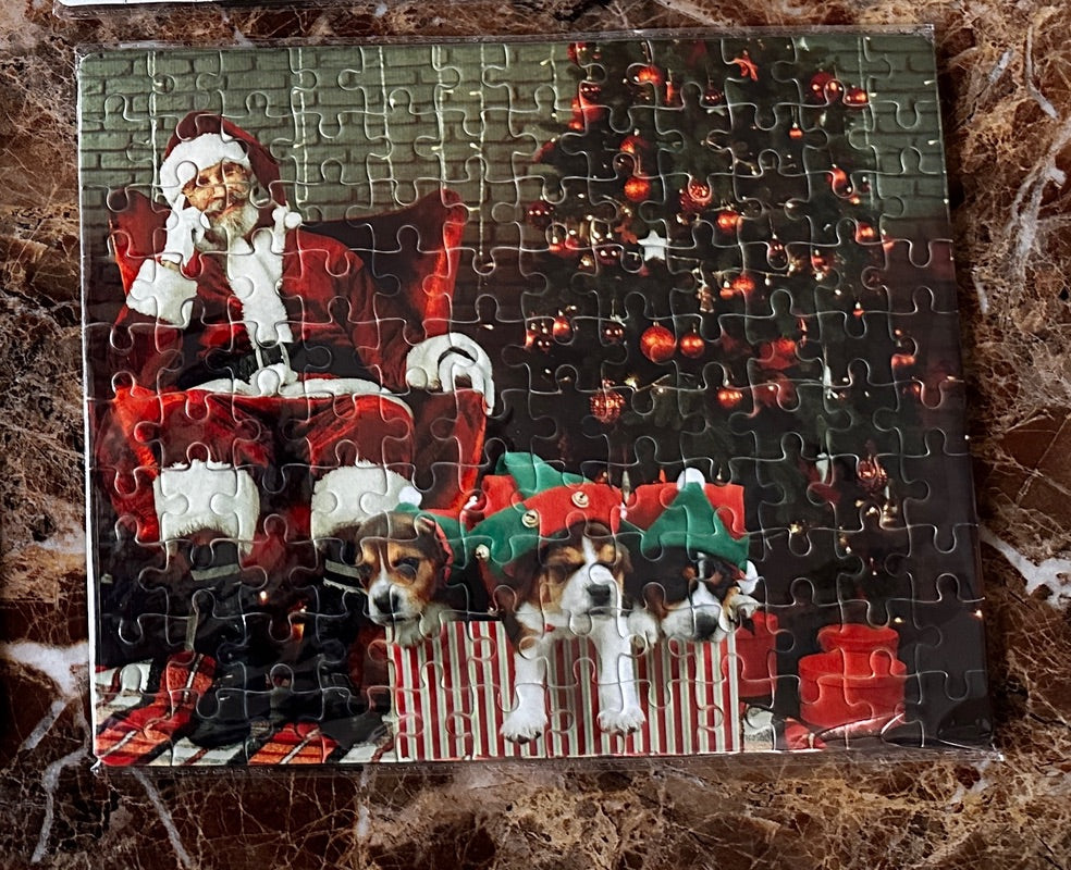 Santa and Puppies Puzzle