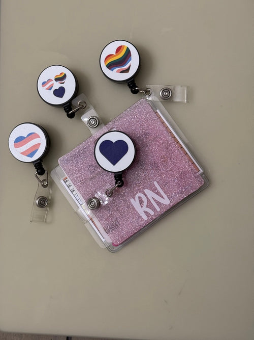 Badge Clips - Heart to show support