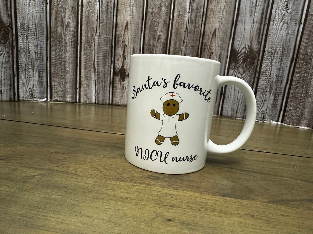 Santa's Favorite Nurse Mug
