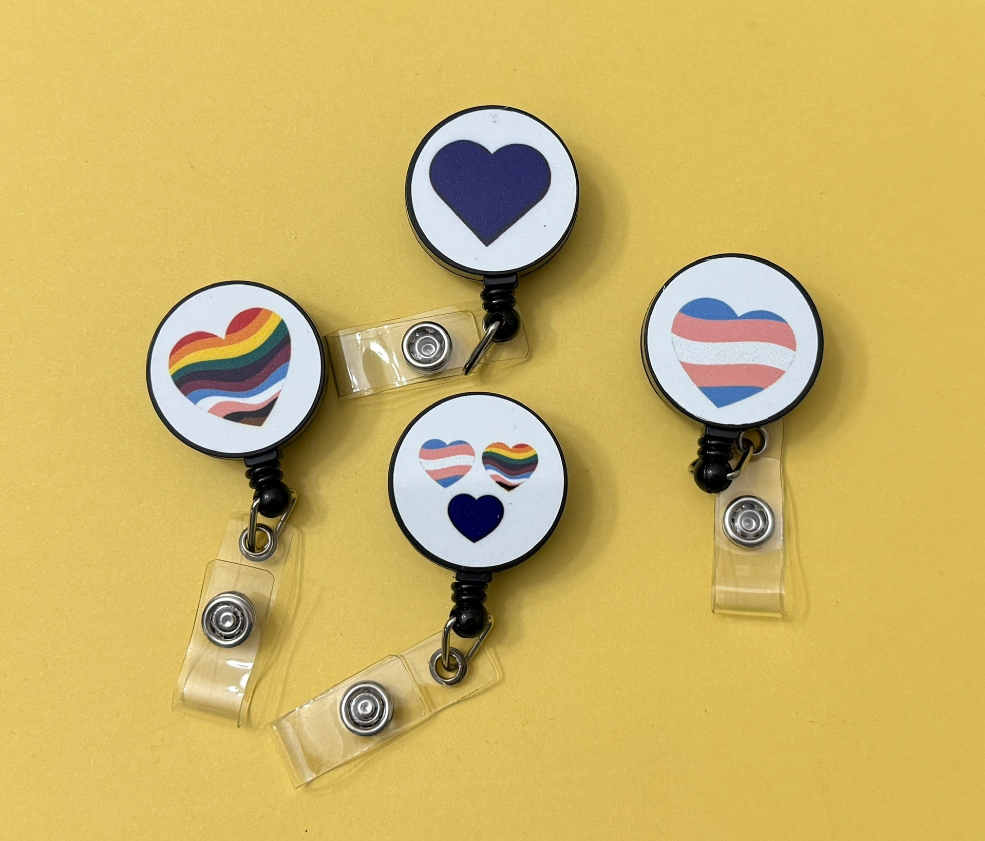 Badge Clips - Heart to show support