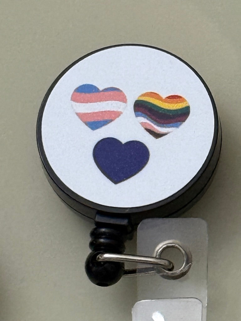 Badge Clips - Heart to show support