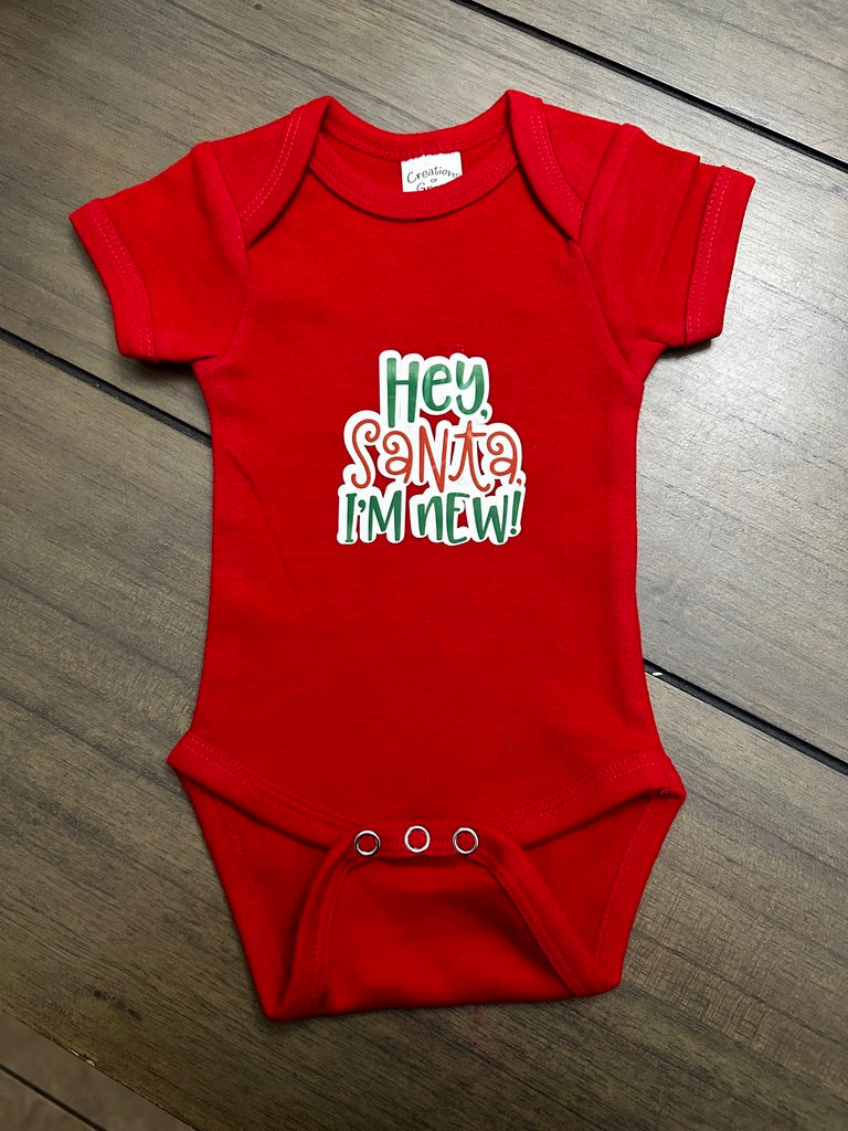 Hey Santa I'm New onesie