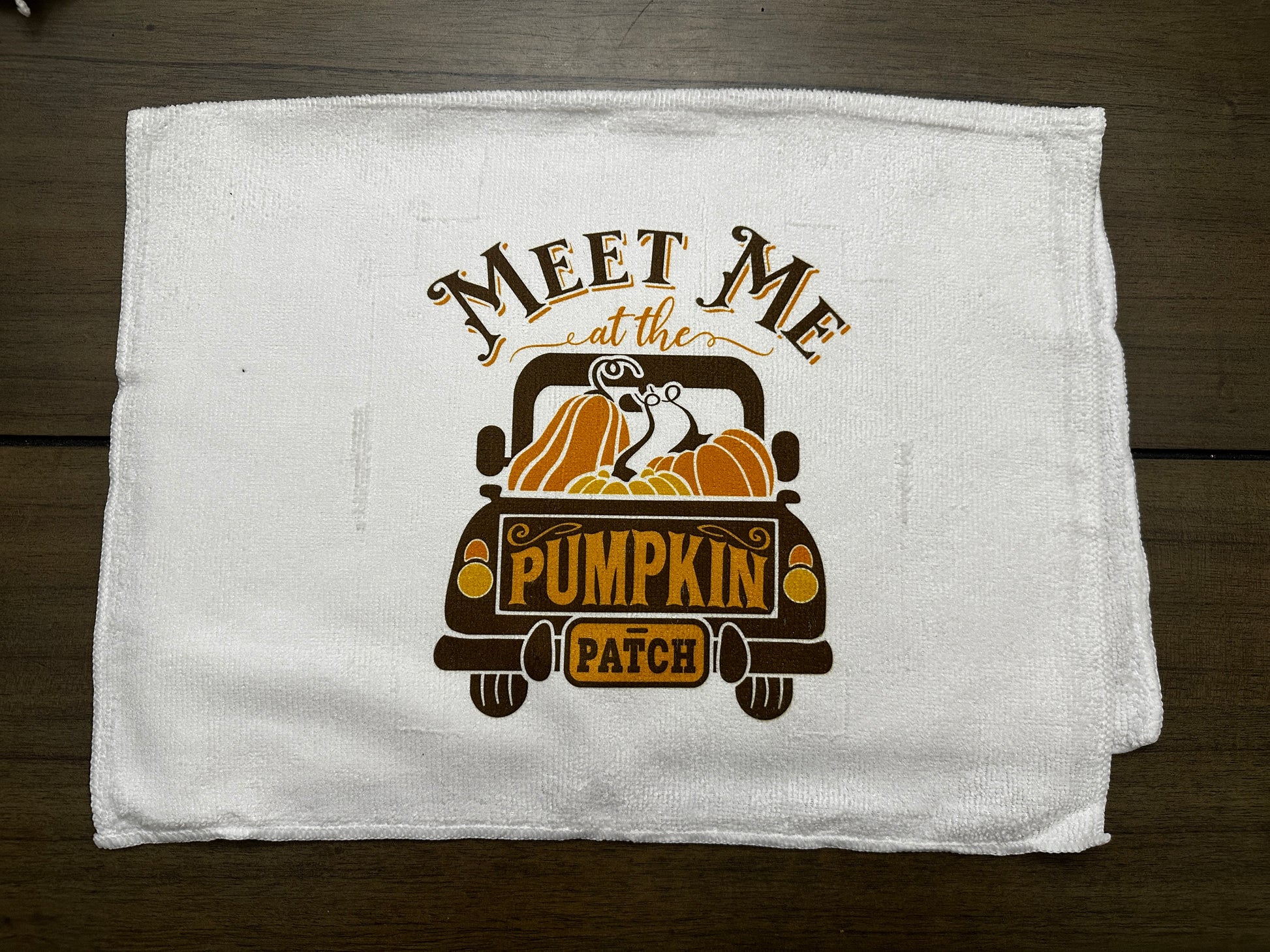 Meet me at the pumpkin patch towel set