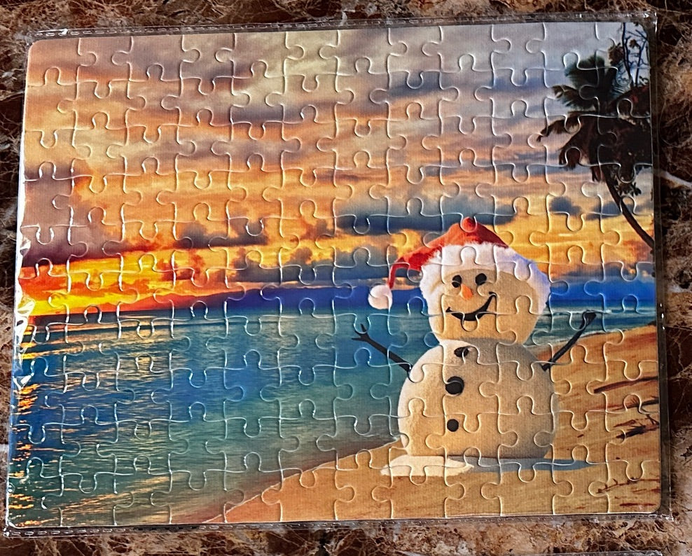 Christmas Beach Sandman Puzzle