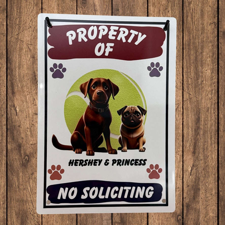 No soliciting sign