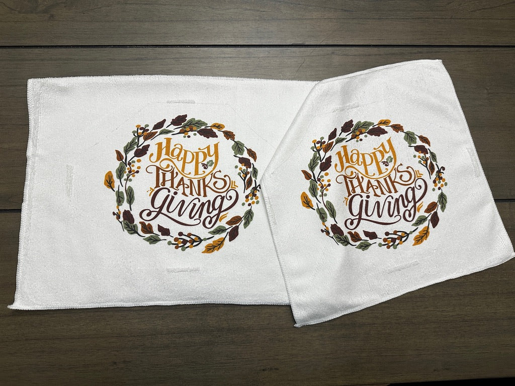 Happy Thanks giving towel set