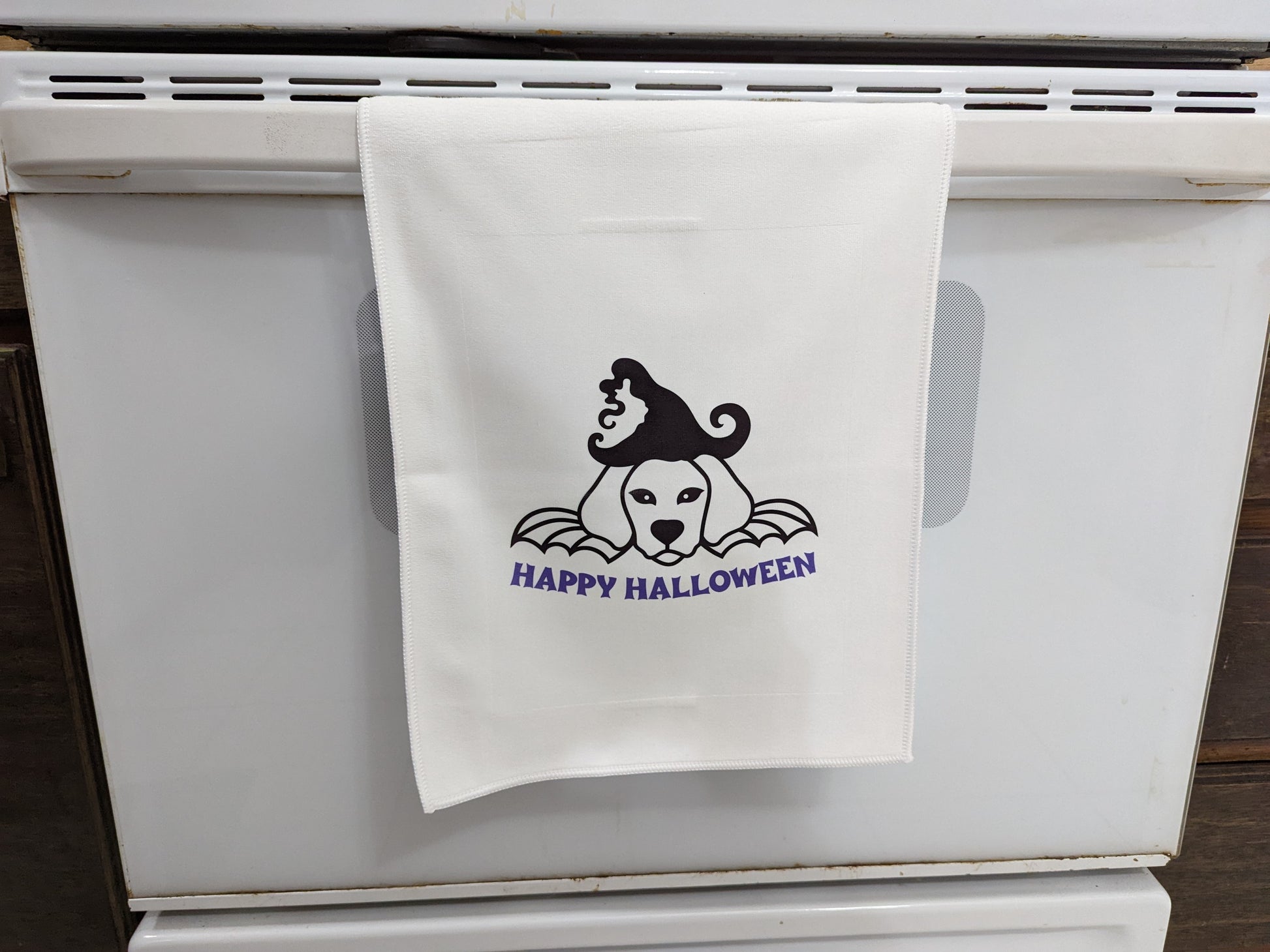 Happy Halloween Dog hand towel
