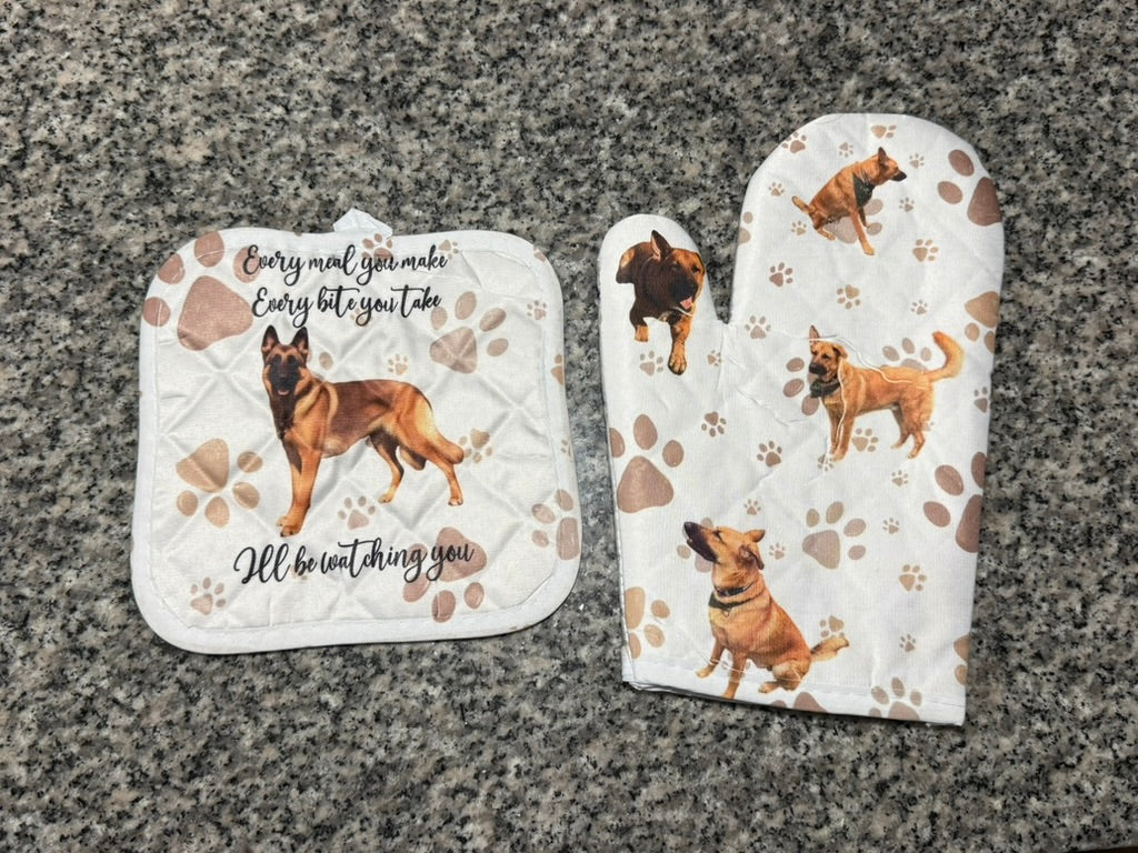 Dog pot holder set